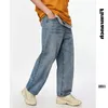 Мужские джинсы для мужчин 2023 Основные ретро прямых брюк Harlan Wide Leas
