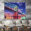 Stitch Diamond ricamo fai -da -te luce a led pittura diamante paesaggio di londra bridge diamante mosaico inverno 30x40 cm con decorazione di cornice regalo