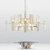 Chandeliers Living Room Luxury Foyer Gold Led E14 Chandelier Lustre Crystal Pendant Lighting Luminaria Indoor Fixtures