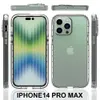 iPhone 14 Pro Max 13 12 11 XS XR X 8 7 Plus Hybrid 2in1 전화기에 대한 충격 방지 슬림 명확한 투명 구배 케이스