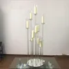 Candle Holders 6pcs)Wholesale Furniture Crystal Clear Acrylic Tall Wedding Candelabra Centerpiece Yudao150