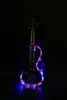 Electric Violin 4/4 Acrylic Body 3 Colors Led Light Nice Tone crystal style #EV8