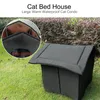 Mats Cats House impermeable al aire libre Mantenga las lechos de las cuevas de gato de mascotas calientes nido divertido y lavable para suministros de mascotas de cachorros de gatito