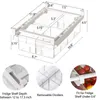 Organizzazione frigorifero stratificazione alimentare organizzatore rack di stoccaggio scatola frigorifero congelatore supporto per ripiano cassetto estraibile salvaspazio forniture da cucina