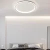Taklampor modern LED -lampa nordisk minimalistisk kreativ design inomhus full spektrum vardagsrumsstudie belysning vita cirkulära lampor