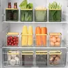 Aufbewahrungsflaschen, hilfreiche Kühlschrank-Gefrierbox, praktisch zum Mitnehmen, transparenter, sichtbarer PET-Lebensmittel-Organizer, Küchenzubehör