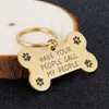 Personnalisé Chien Chat Pet ID Tags Gravé Chats Chiot Pet ID Nom Numéro Adresse Pour Collier De Chien Tag Pendentif Pet Accessoires L230620