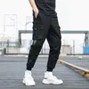 Herrbyxor ankel bandade arbetande byxor insugna löst harem ungdom casual japanska streetwear män