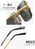 Carti-brillen Zonnebril voor mannen Luxe bril Mode Gradiënt Zonnebril Simple Big Square Gold Frame UV400 Beach Driving Sports Show Luxury Sunglass 23SS-4