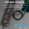 Adaptrar EU US UK Outlet Power Strip med förlängningssladd USB Port Smart Home Universal Plug Electrical Socket For Computer Phone Charger