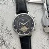 relojes de pulsera de lujo relojes para hombre movimiento automático mecánico correa de cuero genuino daydate volante fase lunar reloj de hombre para regalo de Navidad del Día del Padre de los hombres