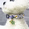 2023 Hundehalsbänder, Leinen, Haustierhalsband, neues Produkt, kleines Gänseblümchen-Katzenhalsband, niedliches Glocken-Hundehalsband