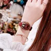 Zegarek nektom upuść najlepsze modne zegarki damskie Waterproof skórzany zestaw dla kobiet Relogio feminino