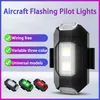 Yeni LED Çarpışma Karşıtı Uyarı Işığı RC Drone Flash LED Pozisyon Işık Motosiklet Dönüş sinyali göstergesi 7 Renk Strob Işık