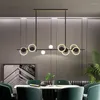 シャンデリアモダンな錬鉄製のシャンデリアシンプルな装飾照明北欧のバブルライトLEDブラックバーカウンター220-240Vダイニングルーム