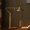 Lampy stołowe Walnut Touch Coppery Metallic Luster Creative Dining El Bar Coffee Nordic Design Luksusowe urządzenie oświetleniowe