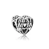 925 Sterling Silver Dangle Charm Mother's Day Gift Heart Shaped Bow Shaped Wings Bead Fit Pandora Charms Bracelet DIY Jewelry Accessories