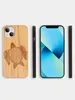 Neue Produkte Schöne Lasergravur Mobilfunkkoffer Blank Holz TPU -Rahmen -Telefonabdeckung für iPhone 13 14 15 für Apple 122613332