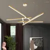 Pendant Lamps Postmodern Contracted Droplight Gold/black Hanging Lights Kitchen Living Room Adjustable Industrial Lighting Led Ceiling Lamp