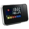 Orologi Accessori Altro Proiezione LCD Meteo digitale Snooze Sveglia Display a colori retroilluminato a LED1