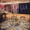 Ljushållare 10st)! 8 grenar akrylkristallrörshållare bröllopsdekorationer yudao121