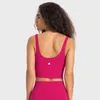 L2054 U Back Mulheres Yoga Regatas Tecido Macio À Prova de Choque Sutiã Esportivo Camisas Fiess Colete Top Sexy Roupa Interior Cor Sólida Roupas de Ginástica com Copos Removíveis