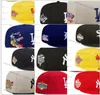 Casquettes de baseball entièrement fermées pour hommes, 18 couleurs, lettres noires et grises, chapeau pour hommes, toutes les équipes de sport, 2023, chapeaux ajustés au cœur du monde, série Ed "Love Hustle Flowers F15-02