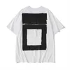 Men's T-shirts Off Offs White Yellow Warning Strip Printing Student Couple Loose Short T-shirt Fashion Printed x the Back 2023 4PIG