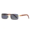 Lunettes de soleil pour femme lunettes de soleil pour homme lunettes de soleil carti lunettes en bois lentilles transparentes sans monture classique rectangle carré luxe parasol lunettes de soleil carti lunettes de soleil lunette