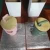 Bouteilles d'eau en verre à la mode de 32 oz avec couvercle en bambou et tasses de voyage en verre avec paille et gobelets avec poignée et manchon en silicone