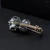 Brooches Fashion Musical Instruments Violin Cello Collar Brooch Pins For Women Weddings Banquet Gifts