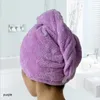 Handduk Mikrofiber tyg torrt hårkappdusch Kvinnors huvudduk Bad absorberande 20 cm 1 Snabbtorkning