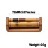 Smoking Pipes Hot selling 78mm bamboo cigarette maker, made of natural bamboo material for hand curlers