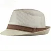 Cappelli a tesa avara HT2379 Uomo Donna Cappello da sole estivo Berretto a rete traspirante Paglia Tribly Beach Per Fedora Unisex Cool Panama