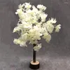 Dekoracyjne kwiaty mini sztuczne wiśniowe drzewo miniaturowe roślina mała sztuczna kwiat weselny ogród biurowy biurko