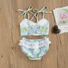 Kleidungssets 6M-4Y Kinder Baby Mädchen Floral Bikini Bademode Schwimmen Badeanzug Sommer Kleidung Set