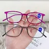 Sunglasses Square TR90 Reading Glasses Women Men Vintage Ultralight Presbyopia Eyewear With Diopter Retro Anti-blue Flexible Eyeglasses