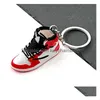 Key Rings Designer 3D Basquete Chave de Basquete Fashion Sneaker Football Keyring Homens Homens de carros de carros pendentes Drop Deli Dhlvo