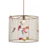 Lampade a sospensione Creative Bird Cage Light Nordic Loft Home Decor per soggiorno Camera da letto Lampada a sospensione Apparecchio di illuminazione a Led moderno