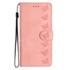 Butterfly Flower Pu Skórzany portfel Flip Flip na iPhone 15 14 Pro Max 13 12 11 XS XR 8 7 6 Plus Moda luksusowa urocza dziewczyny karta identyfikator gniazda uchwytu na okładkę telefoniczną