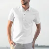 Camisas casuais masculinas 2023 masculinas de linho de algodão verão marca camisa de manga curta gola mandarim cor sólida retrô camisetas #3