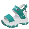 Sandalen zomer dames platform vrouwelijke wiggen comfortabele schoenen voor vis teen buitenhoogte verhogen sandalia 2023 230512