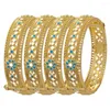 Bangle Dubai Bangles Tow Color For Women Jewelry 18K Gold Fashion Luxurious Heavy Bracelet