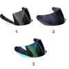 Capacetes de motocicleta Fronteiro flip para cima destacável Face completa Retro Lente Anti-arranhão Lightweight UV Protected Helmet Visor Substituição lavável