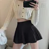 Faldas Sweet Girls Falda plisada White Kawaii Goth Lana Mini Skort Otoño e invierno Moda coreana A-line Basic Short JK