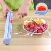 Organisation Wonderlife Wrap Dispenser Plastic Food Freshness Wrap Cutter Foil Film Cutting Paper Cling Film Cutter Storage Holder Kitchen