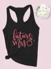 Women's Tanks Bachelorette Party Bridesmaid Tank Tops Bridal Shirts Hen Bride Racerbacks Wedding Outfits