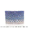 Bracelets porte-bonheur 2023 mode européenne et américaine strass largeur de ligne élastique bracelets pour femmes