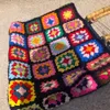 Сумки бабушка квадратная ручная ручная ручная работа разноцветная сумочка для кошелька с этническим стилем с деревянной ручной модой