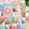 52PCS Stickers упаковывает школьные ланч -коробки. Примечания к положительным наклейкам Мотивационные водонепроницаемые виниловые наклейки для учеников детские ланч коробки